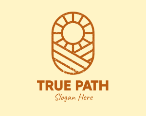 Rustic Farm Sun logo design