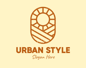 Rustic Farm Sun logo
