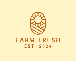 Rustic Farm Sun logo