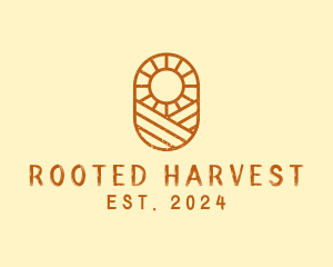 Rustic Farm Sun logo design