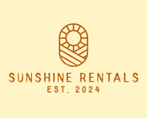 Rustic Farm Sun logo