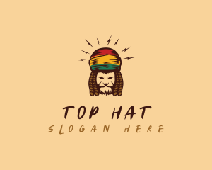 Rastafari Reggae Lion logo design