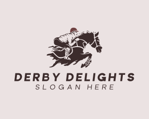 Equestrian Jockey Racing  logo design