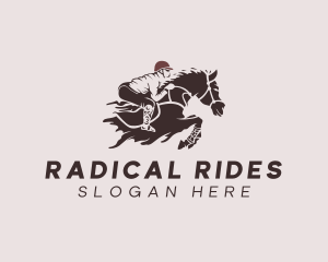 Equestrian Jockey Racing  logo design