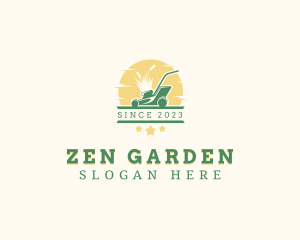 Garden Lawn Mower logo design