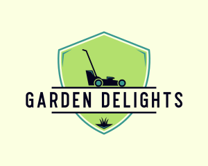 Landscaping Lawn Mower logo design