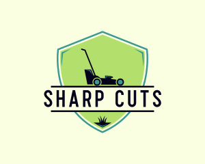 Landscaping Lawn Mower logo design