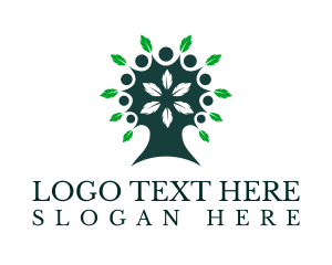 Herbal Plant Tree Leaves  Logo