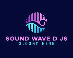 Audio Ocean Wave logo design