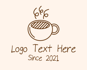 Brown Cappuccino Coffee logo