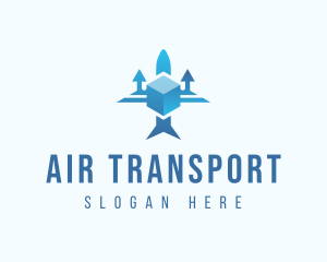 Airplane Package Logistics logo design