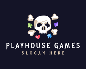 Skull Gaming Gambling logo design