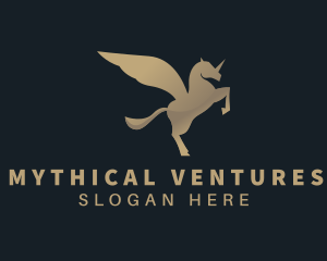 Gradient Business Pegasus logo design