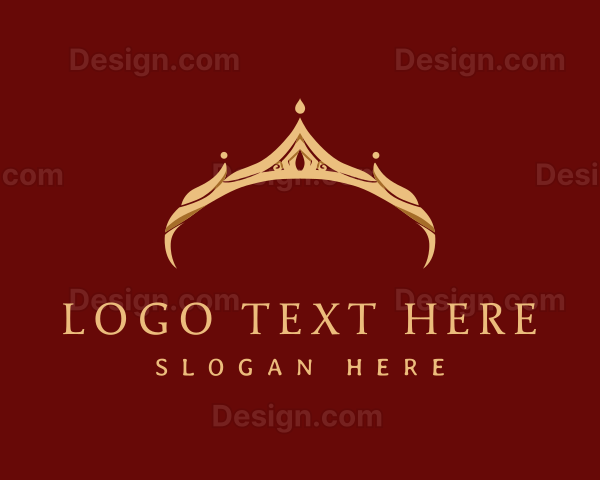 Gold Elegant Crown Logo