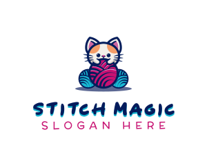 Cat Yarn Knitting logo