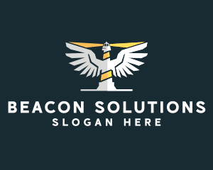 Sky Beacon Lighthouse logo design