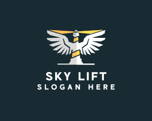 Sky Beacon Lighthouse logo design