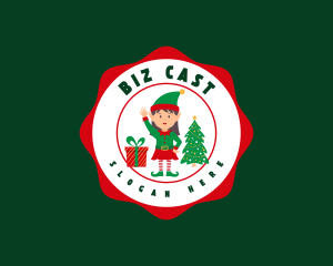 Christmas Elf Girl logo