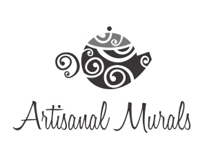 Spiral Art Teapot logo design