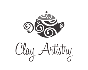 Spiral Art Teapot logo design