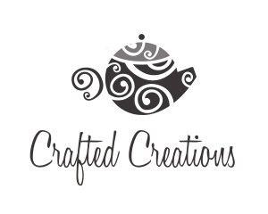 Spiral Art Teapot logo design