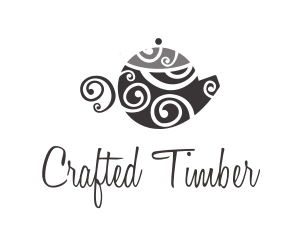 Spiral Art Teapot logo design