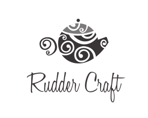 Spiral Art Teapot logo design