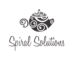 Spiral Art Teapot logo design