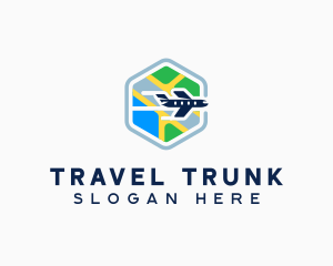 Airplane Travel Direction logo design