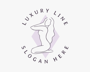 Purple Sexy Woman logo design