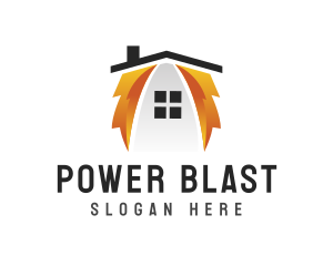 Thunder House Power logo design