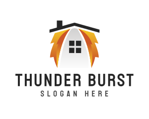 Thunder House Power logo design