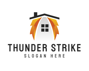 Thunder House Power logo design