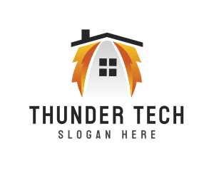 Thunder House Power logo design