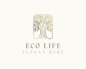 Eco Forest Tree logo design