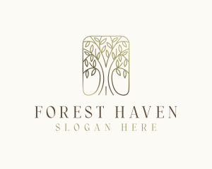 Eco Forest Tree logo design