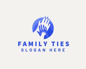 Hands Parents Child logo design