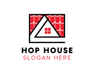 Shingle House Roofing logo design