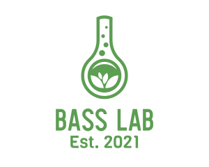 Herbal Laboratory Flask logo design