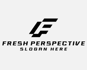 Modern Geometric Brand Letter F logo