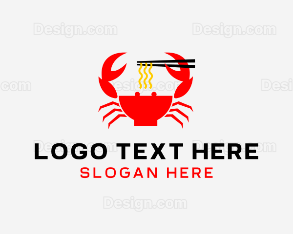 Crab Noodles Restaurant Logo