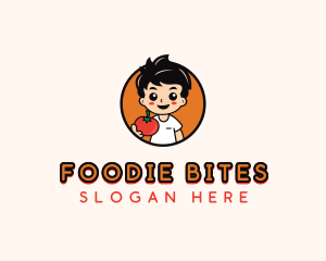 Kid Tomato Foodie logo design