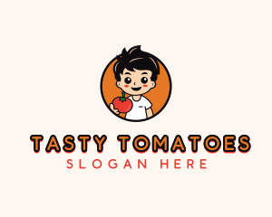 Kid Tomato Foodie logo design