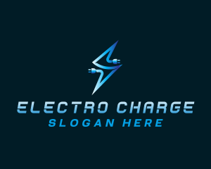 Lightning Power Plug logo design