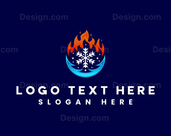 Hot Cold Temperature Logo