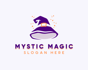 Wizard Sorcerer Hat logo design