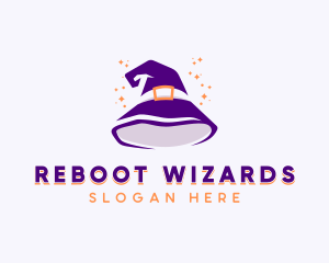 Wizard Sorcerer Hat logo design