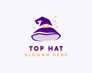 Wizard Sorcerer Hat logo design