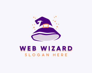 Wizard Sorcerer Hat logo design