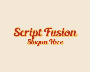 Retro Elegant Script logo